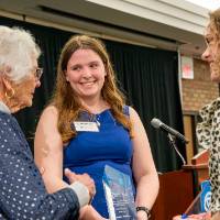 Betty Niemeyer and students